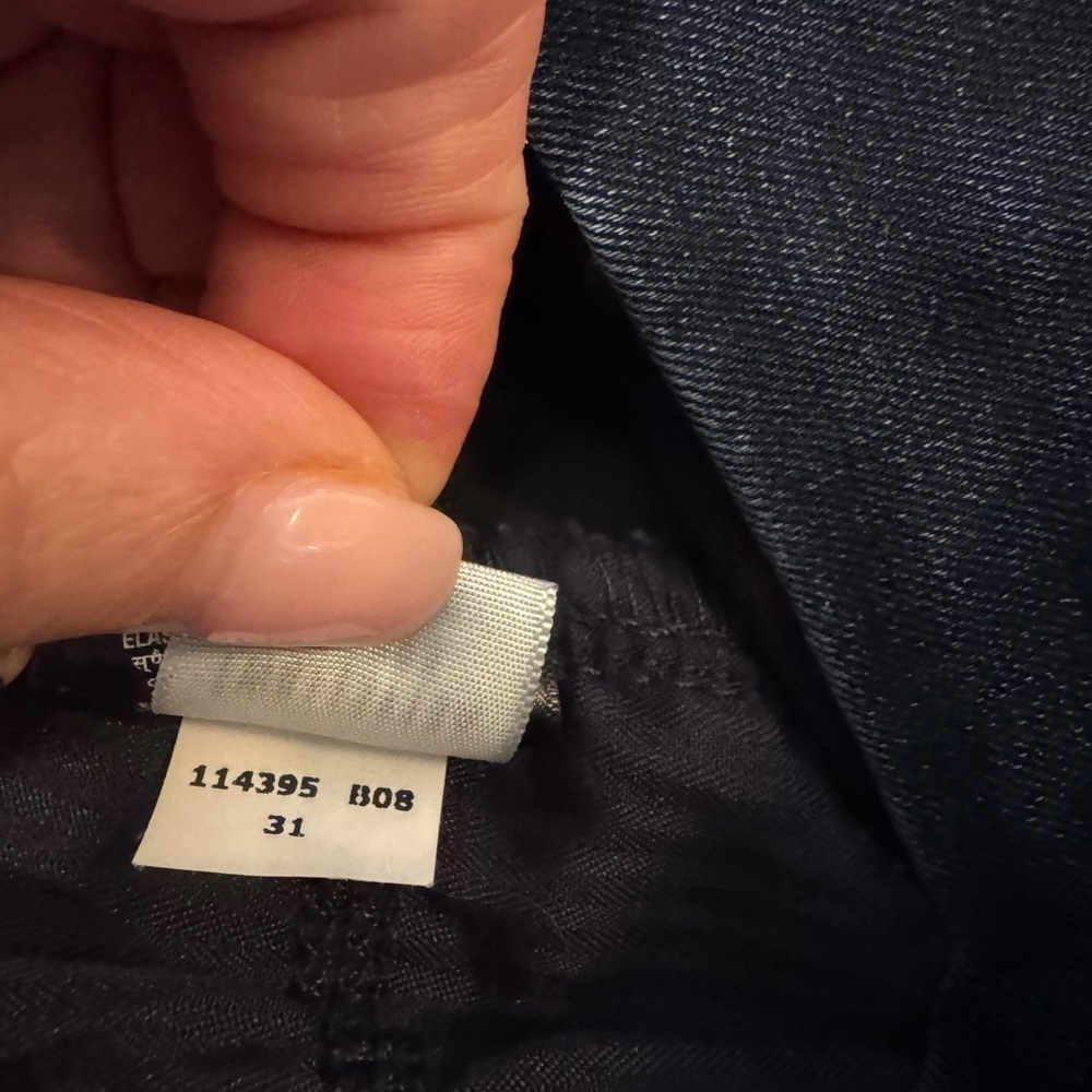 7 For All Mankind Dark Blue b(air) high rise ankle Skinny Jeans - Picture 14 of 15